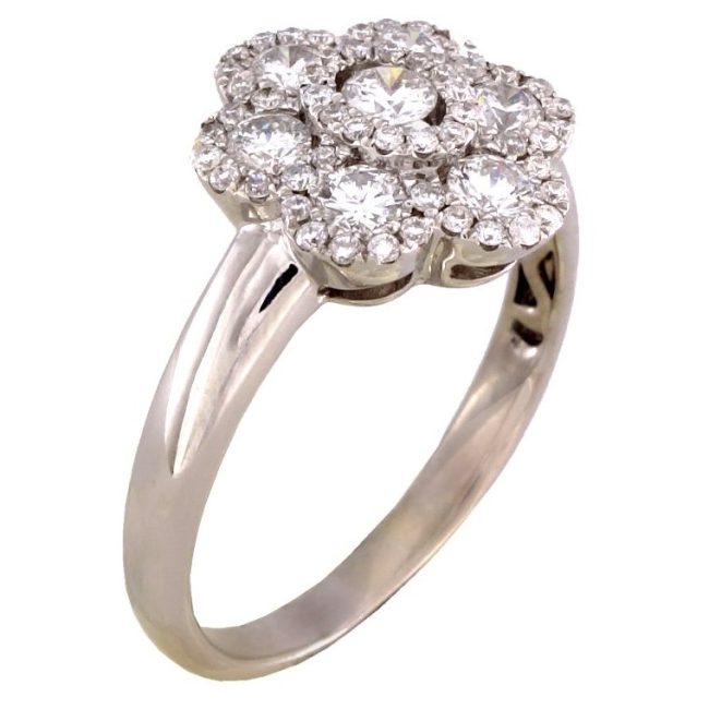 Buy 0.76 Ct 18K White Gold Diamond Ring Online - Antwerp Or | Jeweler